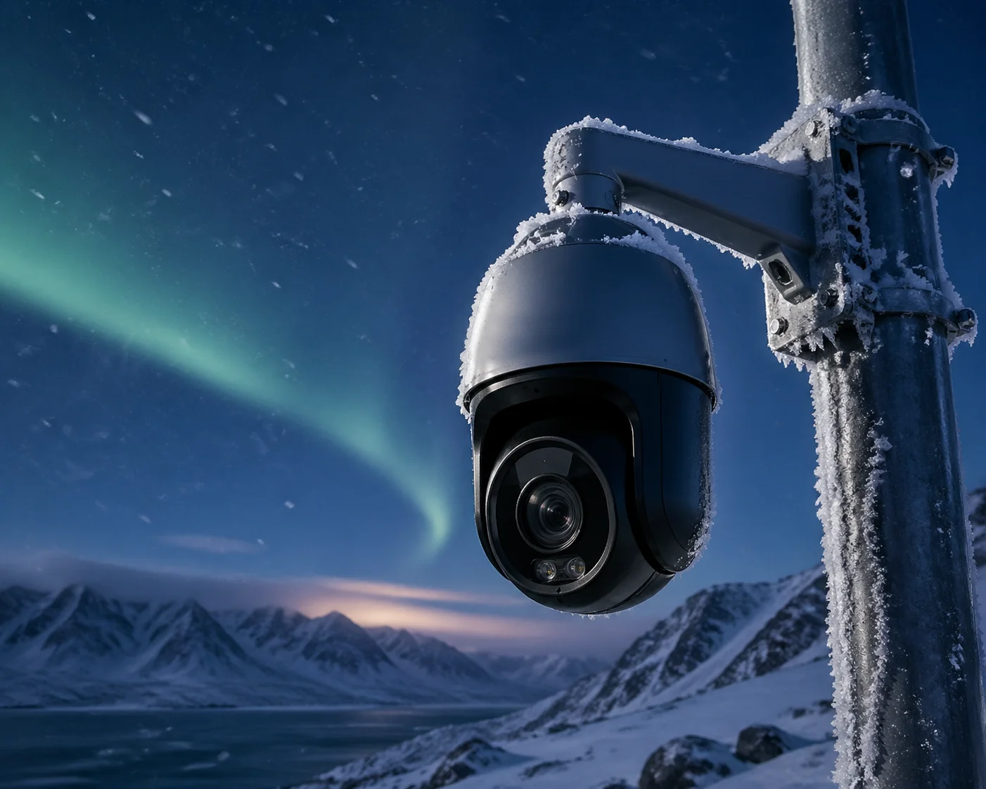 PTZ camera working in extreme cold Alaska environment