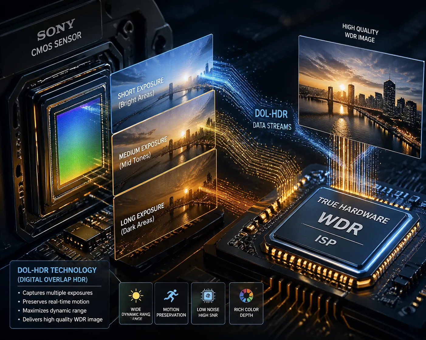 True WDR vs Digital WDR comparison in backlight scene