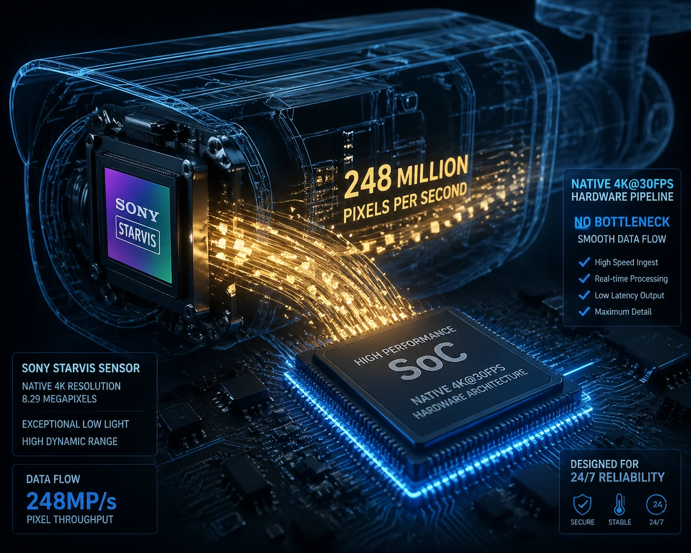 4K camera SoC chip and sensor verification
