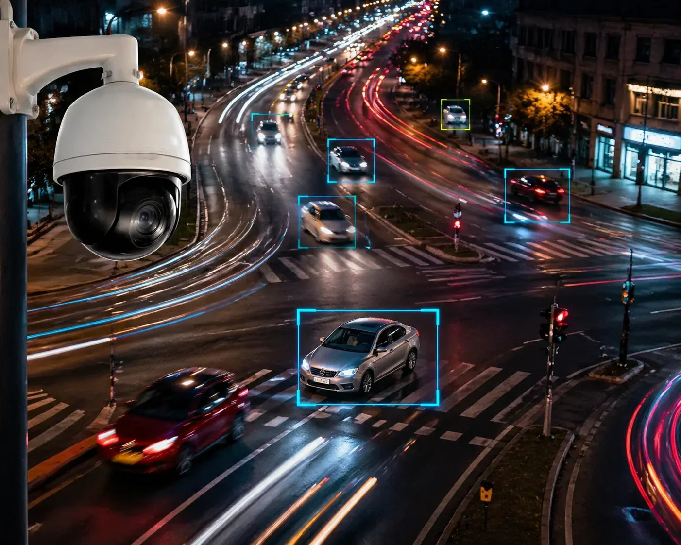 PDAF real-time tracking at busy intersection with PTZ camera