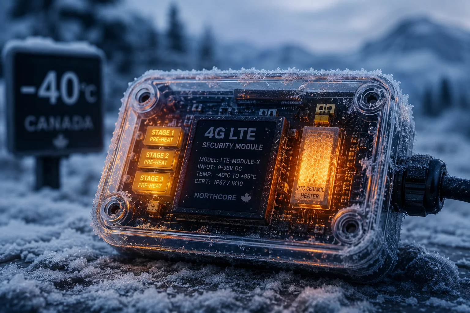 Mécanisme de préchauffage de démarrage à froid du module 4G à moins 40 degrés