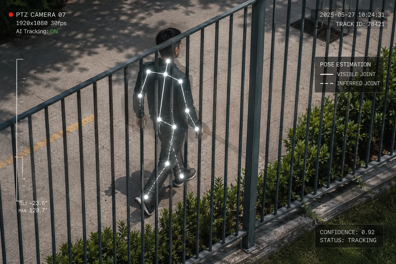 tracciamento di keypoint con visibilità parziale attraverso l'occlusione