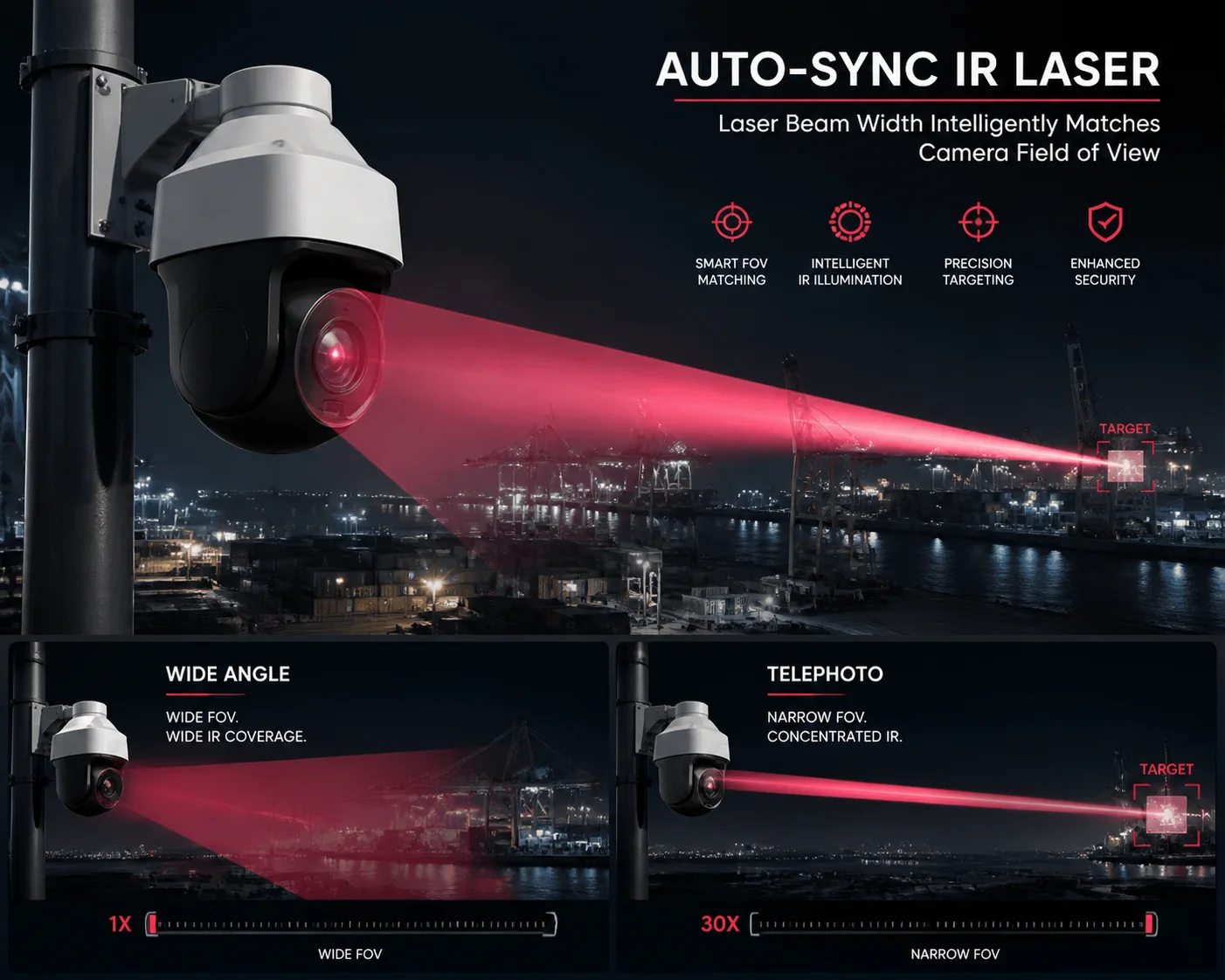 efeito lanterna câmera a laser bordas escuras
