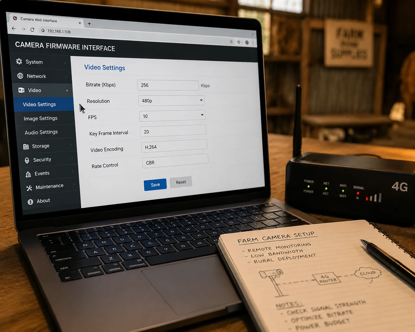 sub stream customization weak 4G rural connection settings