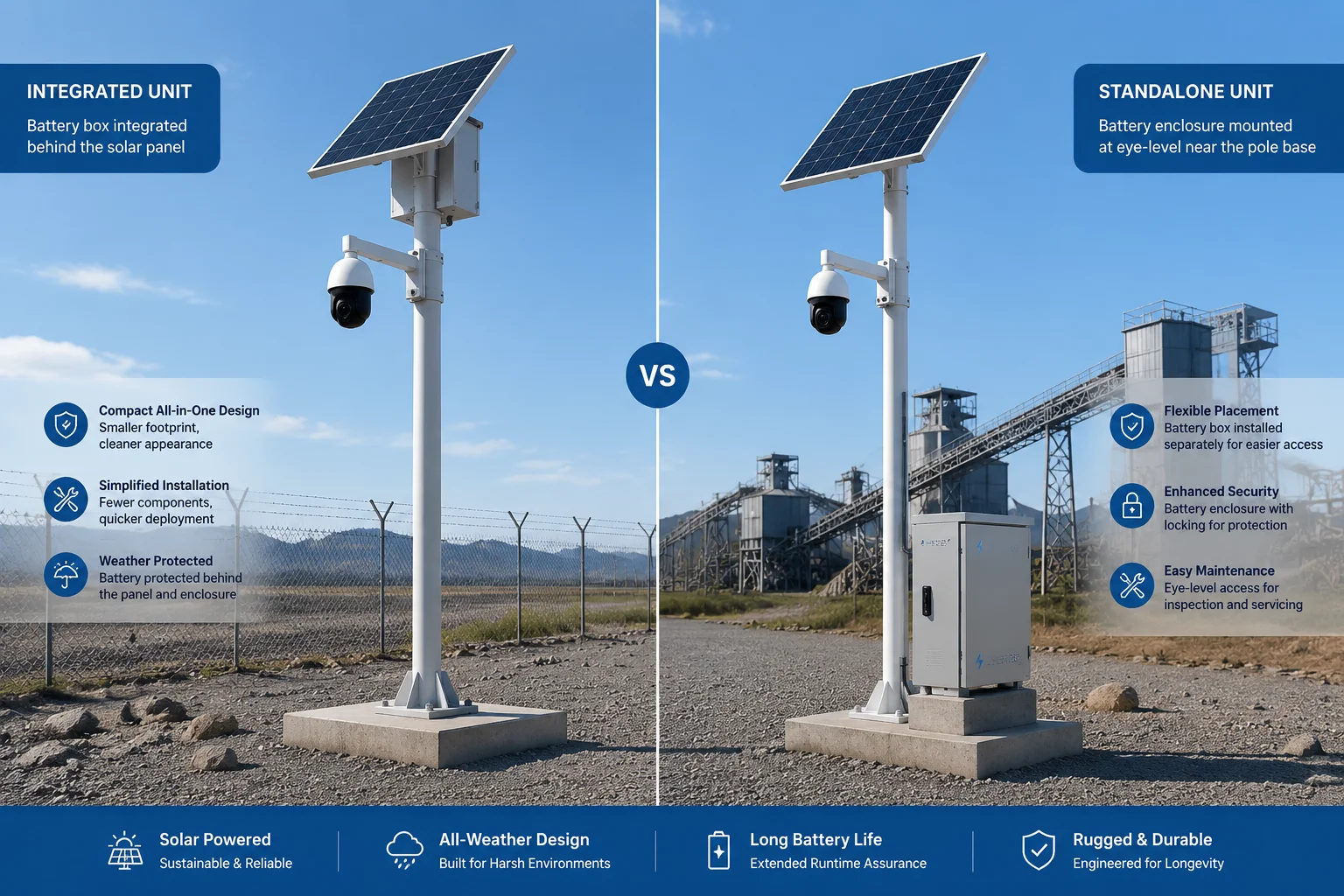 Solar-Batteriebox integriert vs. eigenständige Montage