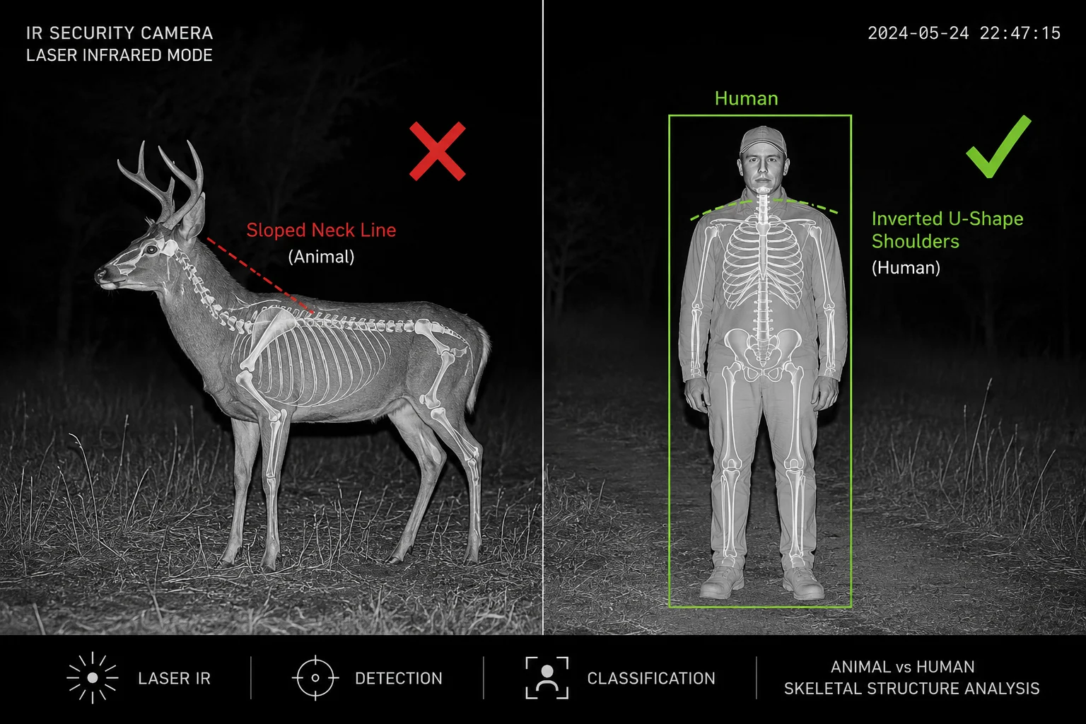 cámara de seguridad agrícola filtro de animales de falsas alarmas