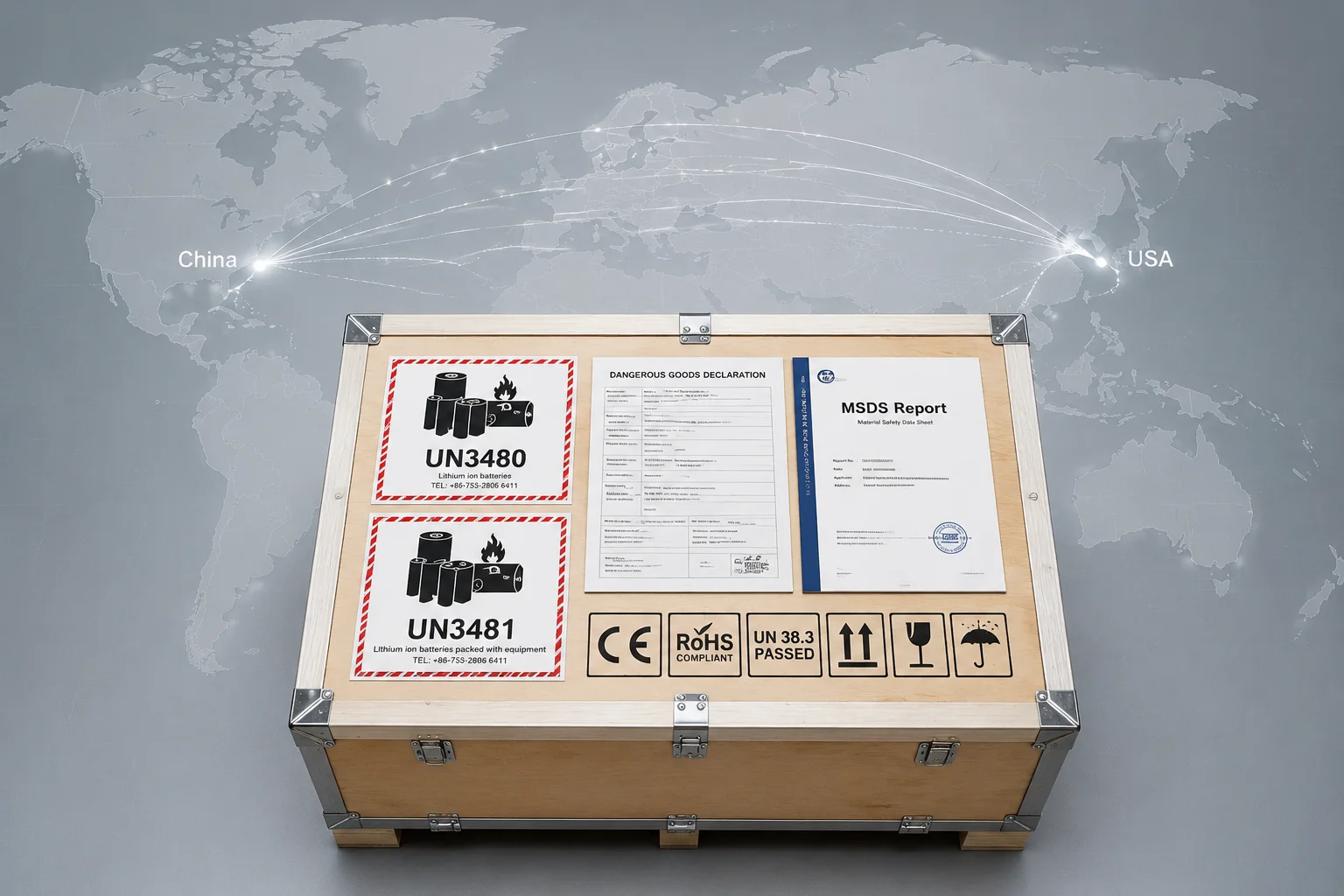 LiFePO4 battery shipping compliance for U.S. customs clearance