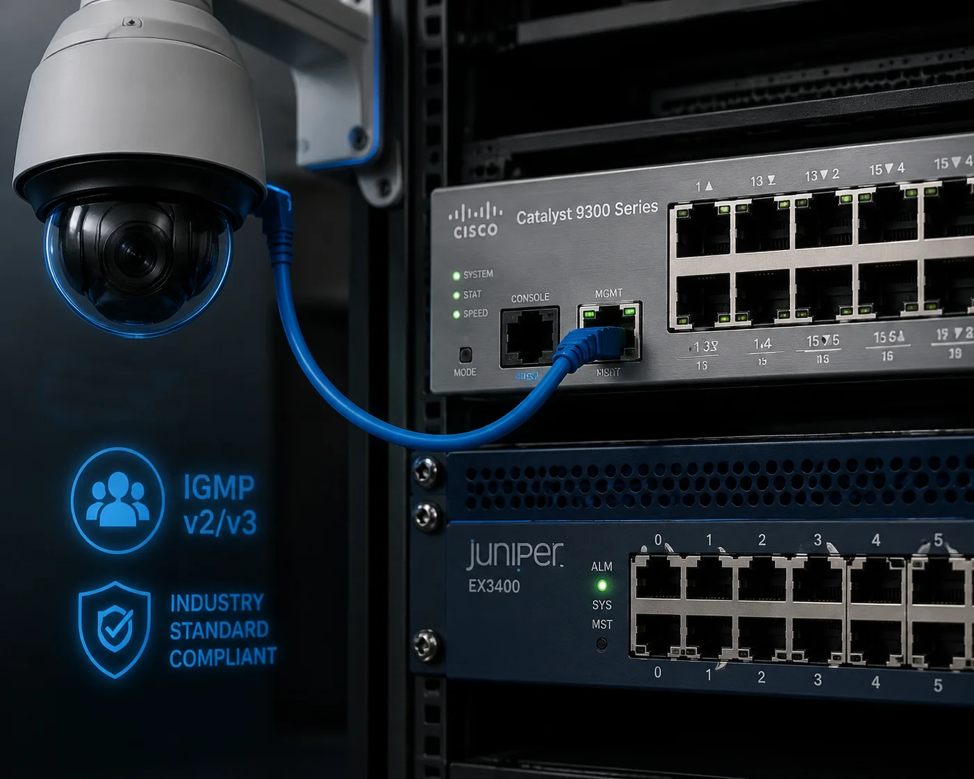 Switch Cisco Juniper layer 3 compatibili con Multicast IGMP