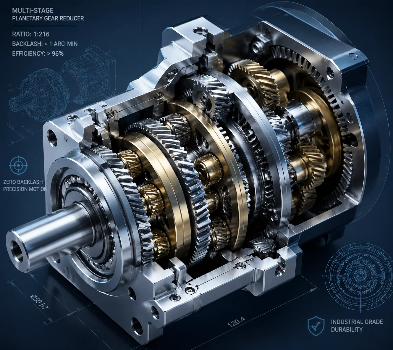 Precision machined metal gears PTZ camera reliability