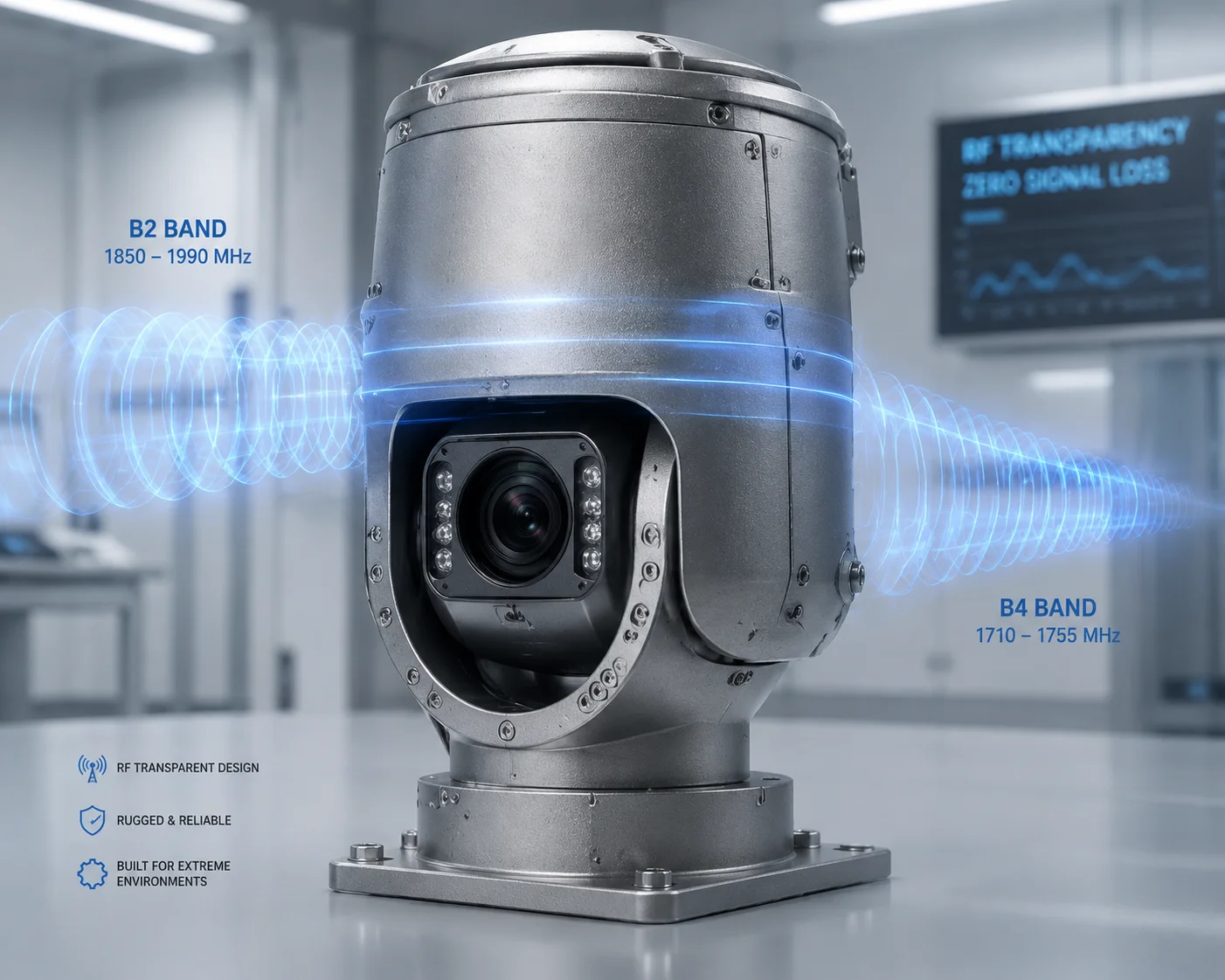 all metal PTZ camera housing 4G signal interference