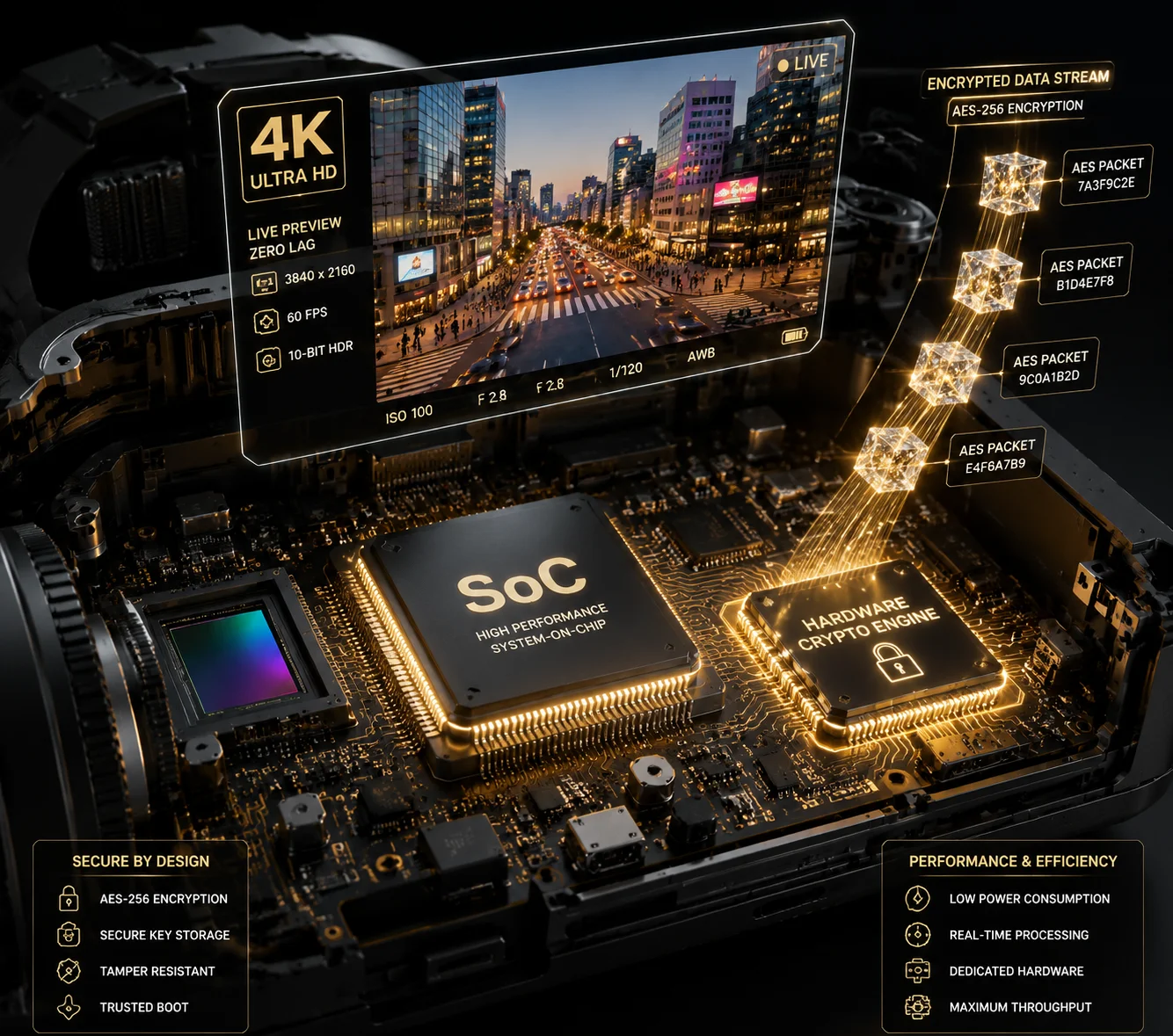 4K PTZ-Kamera CPU-Auslastung HTTPS-Verschlüsselungsleistung