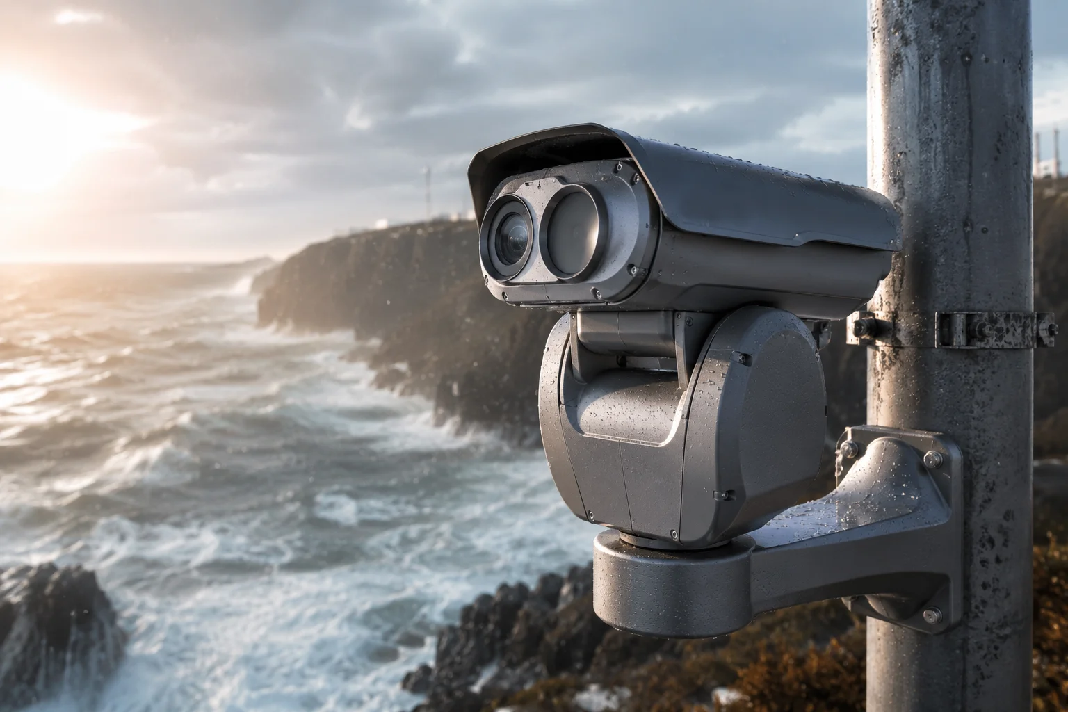 غلاف كاميرا PTZ مقاوم للتآكل معيار ISO 12944 C5-M