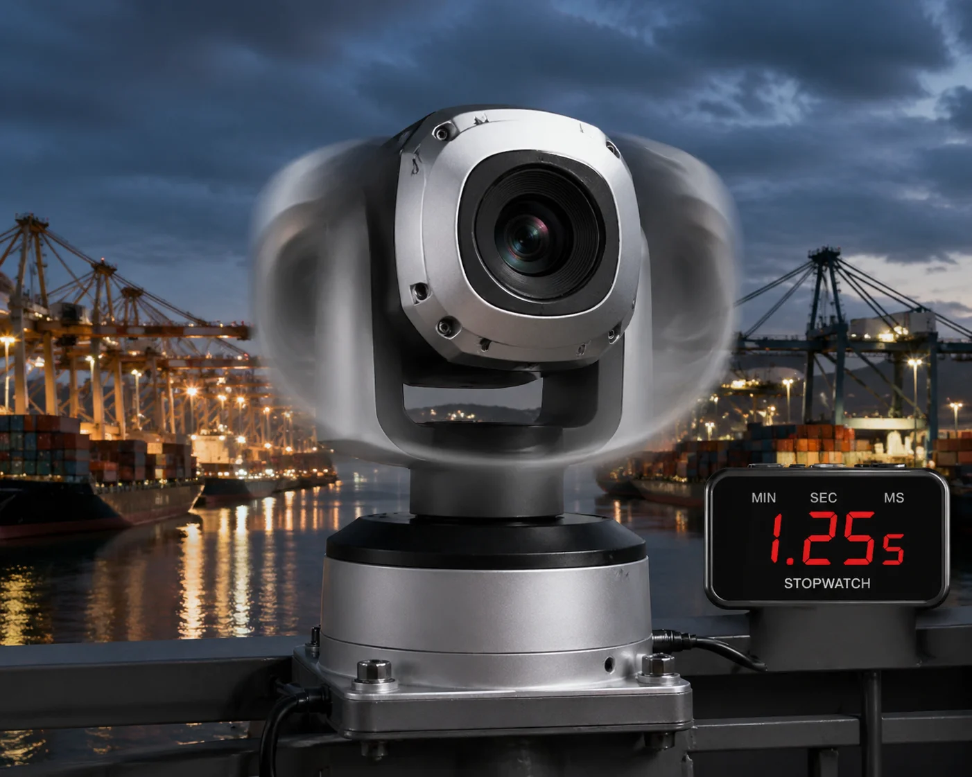 PTZ camera preset call speed 180 degrees rotation time