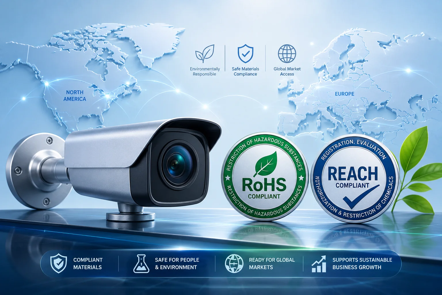 غلاف ألومنيوم متوافق مع RoHS REACH و الكروم ثلاثي التكافؤ