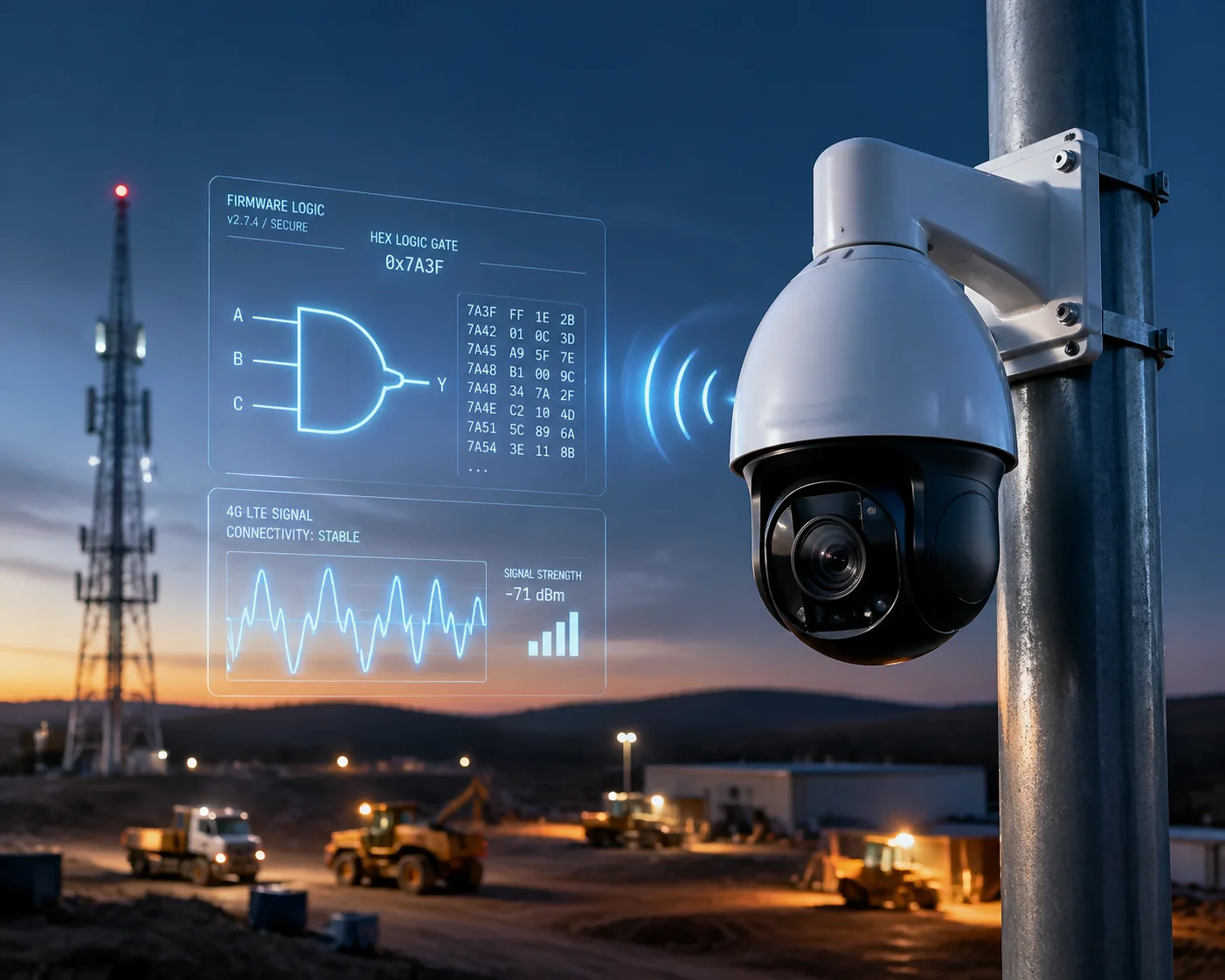 PTZ camera firmware band switching and locking implementation
