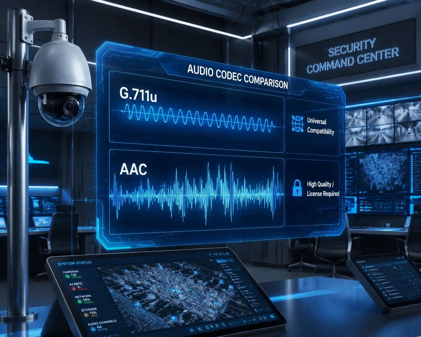 PTZ-Kamera-Audio-Codec-Kompatibilität mit US-VMS-Systemen