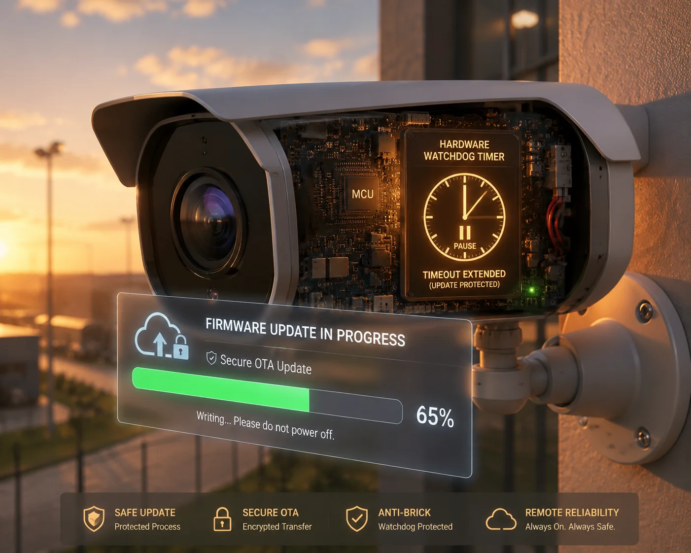 Verhindern eines Watchdog-Neustarts während eines Firmware-OTA-Updates