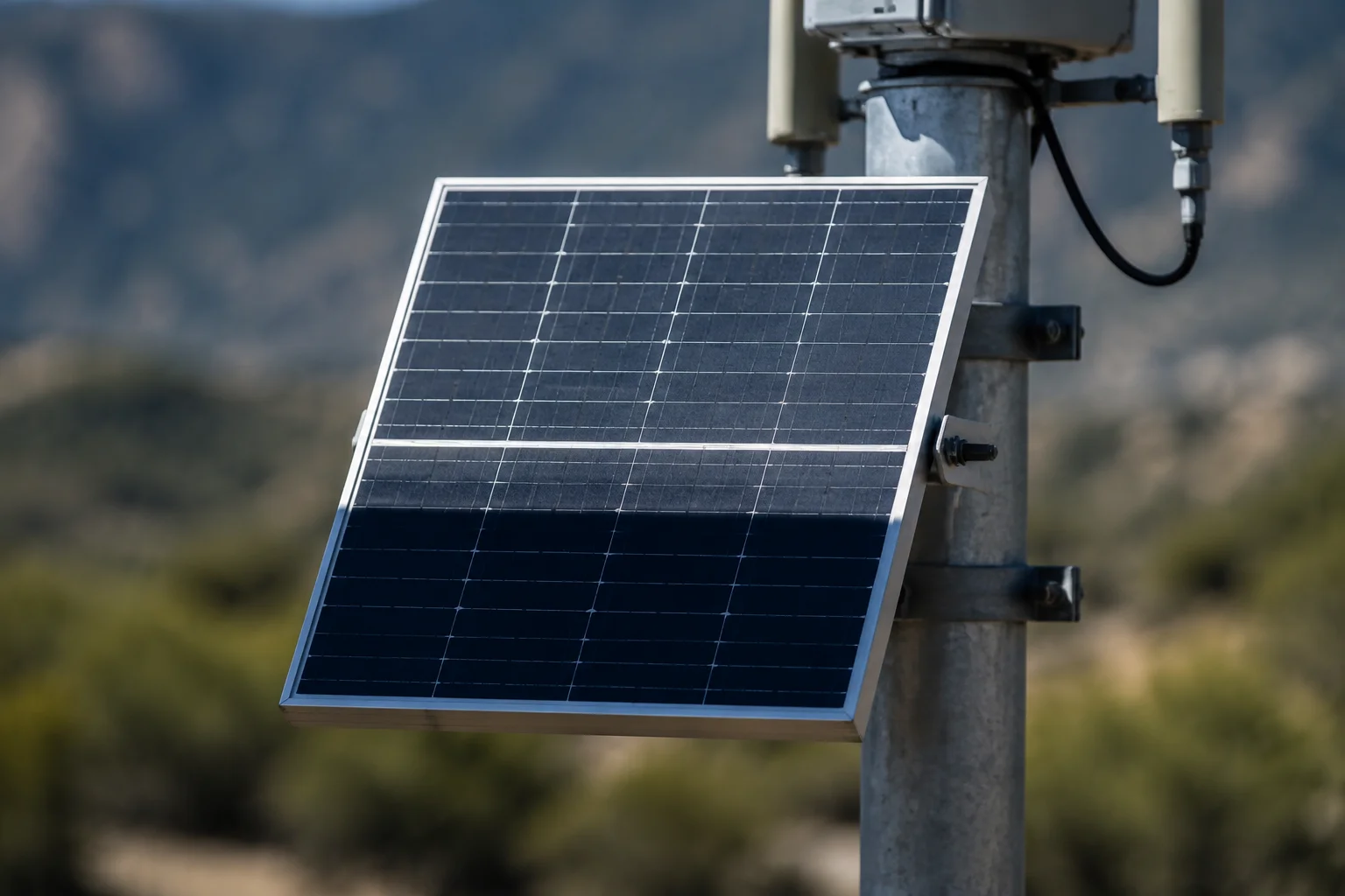 Half-cut-Solarmodul für PTZ-Überwachungssysteme