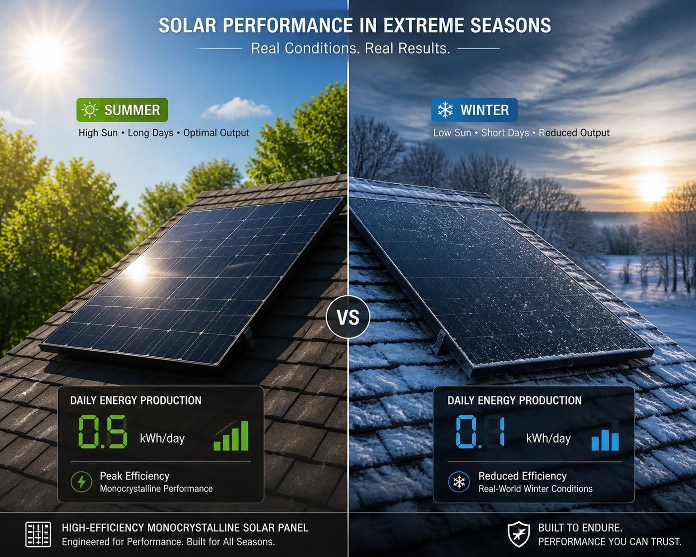 flutuação de energia de painel solar monocristalino nos EUA.