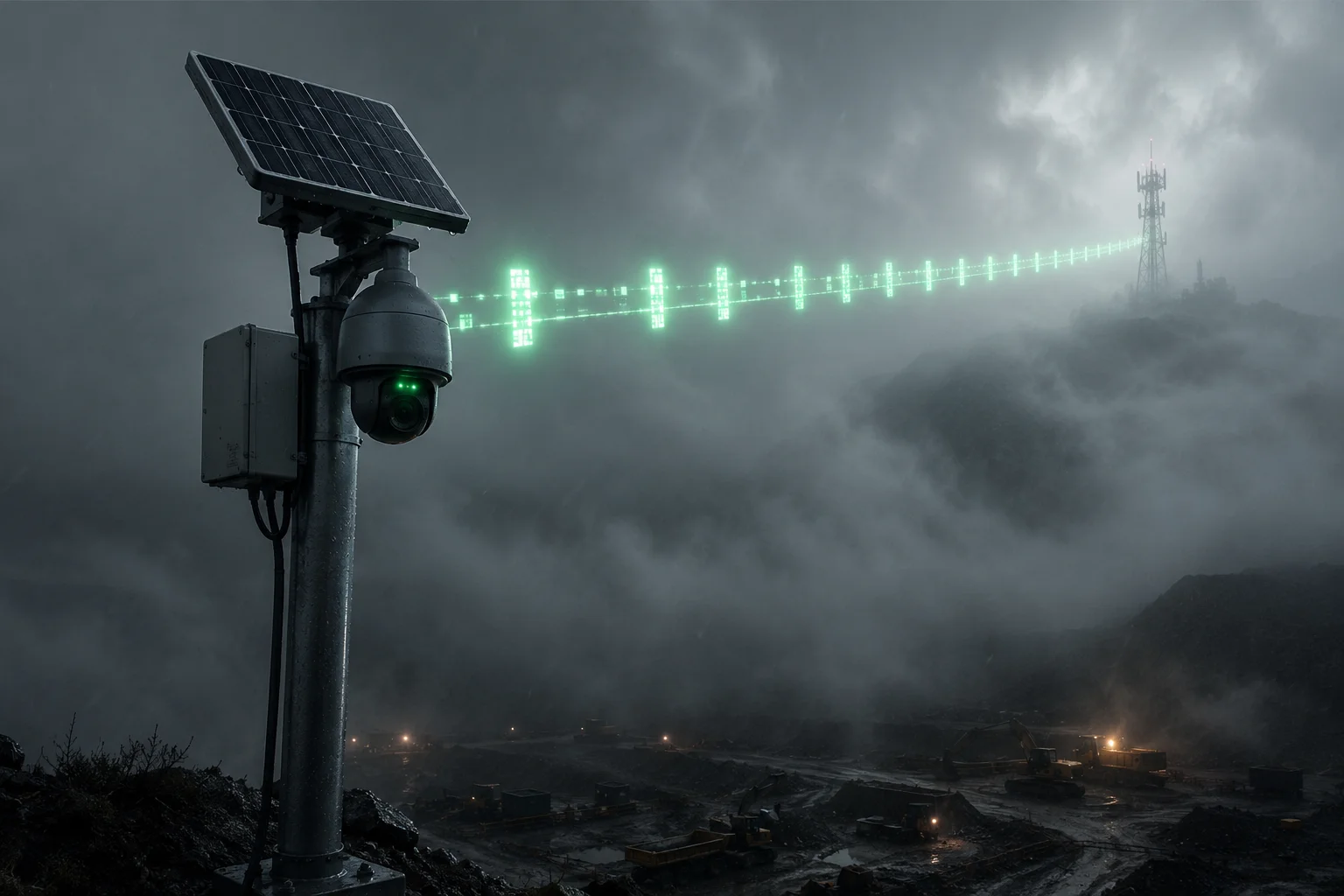 Camera switching to QPSK modulation during severe weather