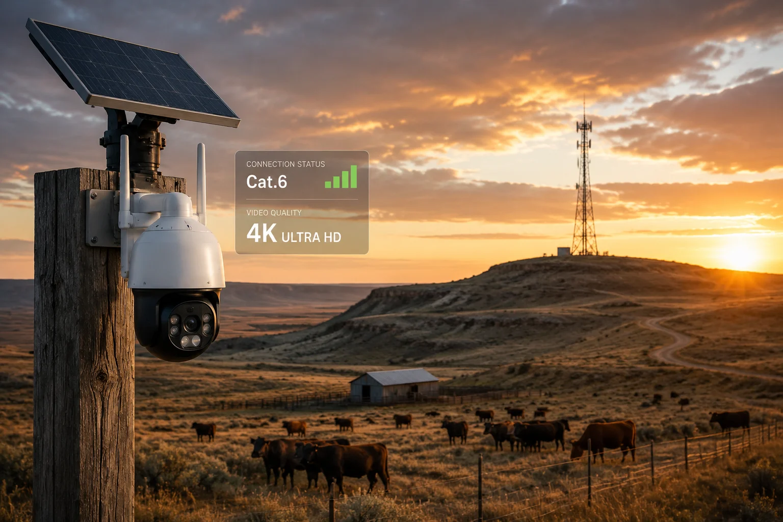 Cat4 module stability single 4K stream rural T-Mobile tower