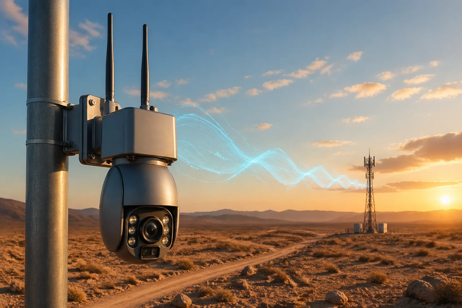 dual antenna PTZ camera signal coverage remote areas