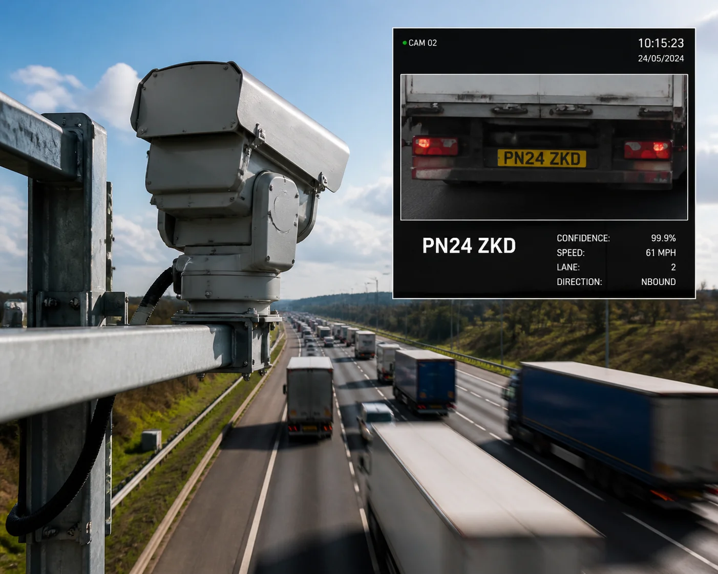 PTZ-Kamera stabiles Bild Autobahn-Gittermast Vibration