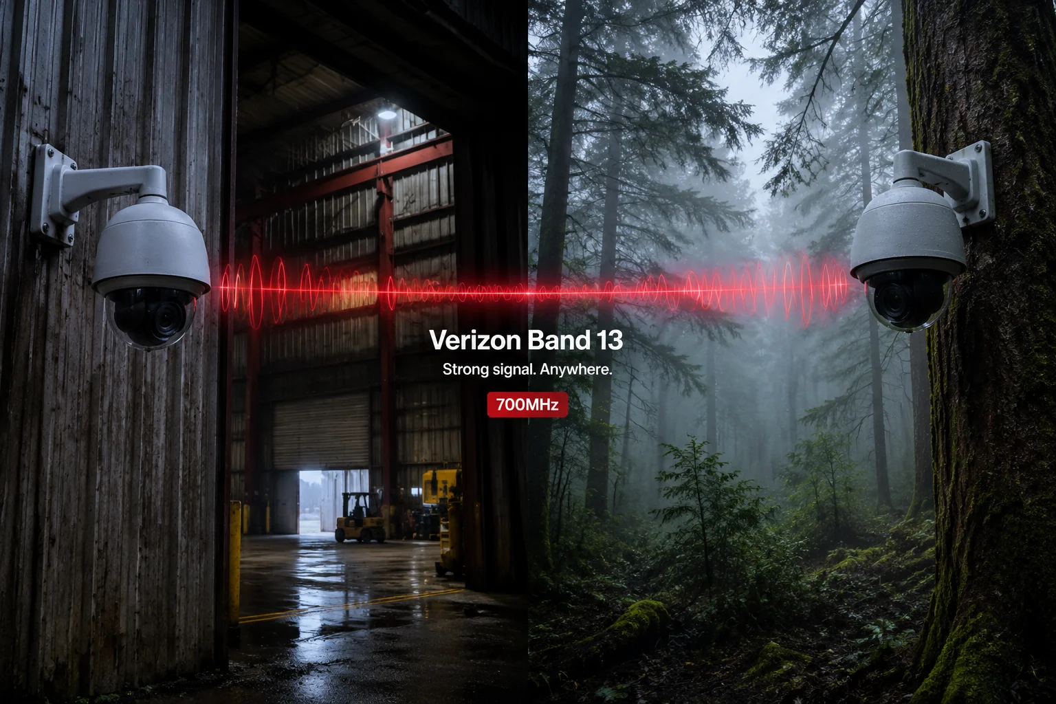 Verizon Band 13 700MHz indoor penetration for PTZ cameras