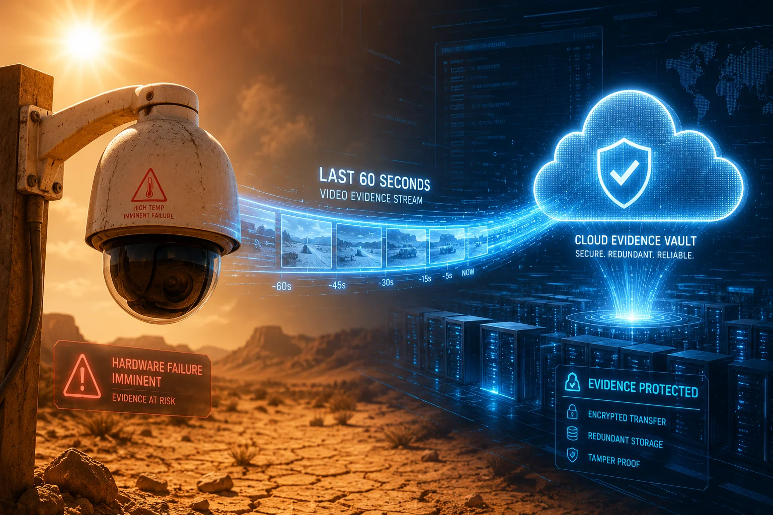enregistrement d'image du cloud des 60 dernières secondes