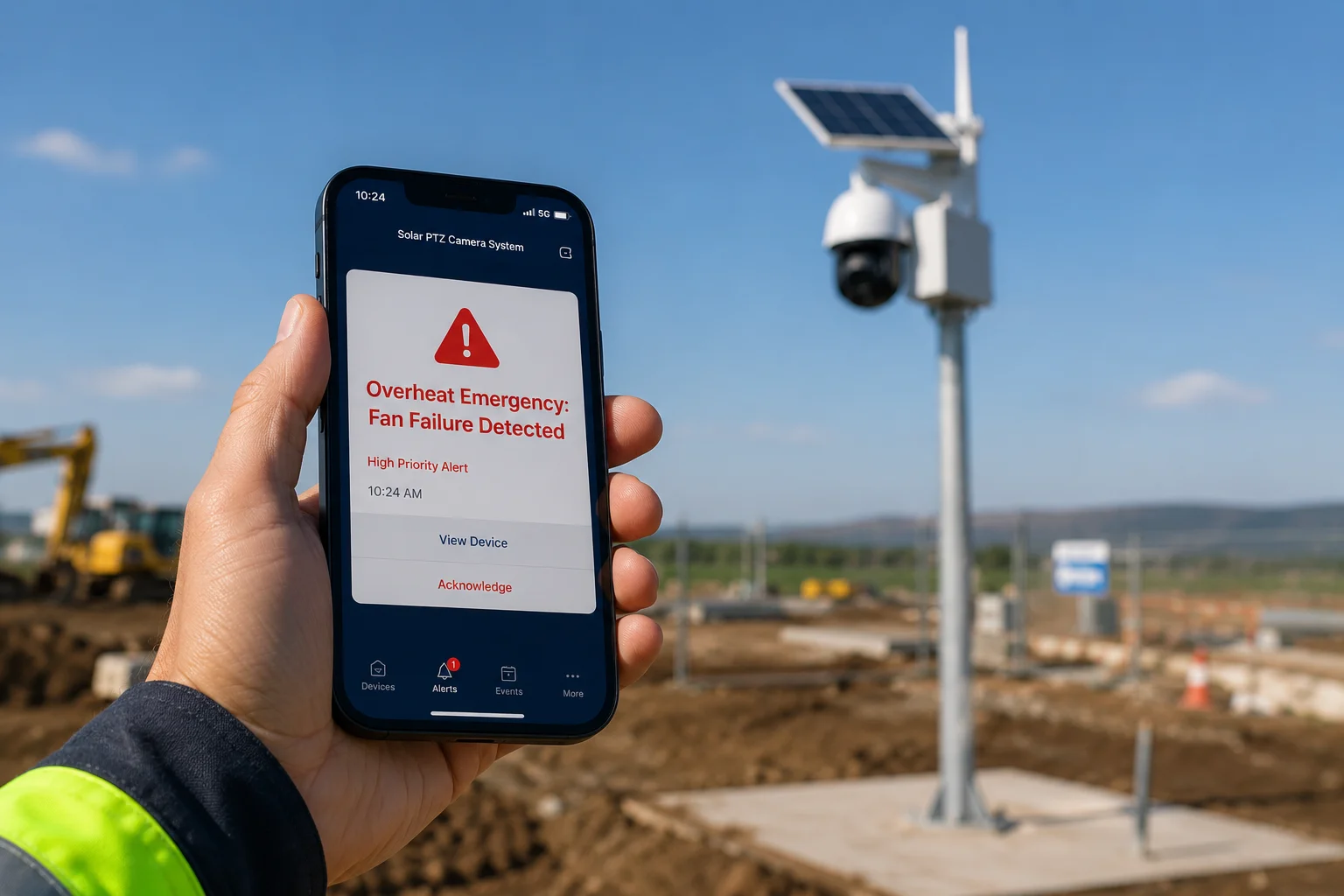 image de notification d'alerte de surchauffe